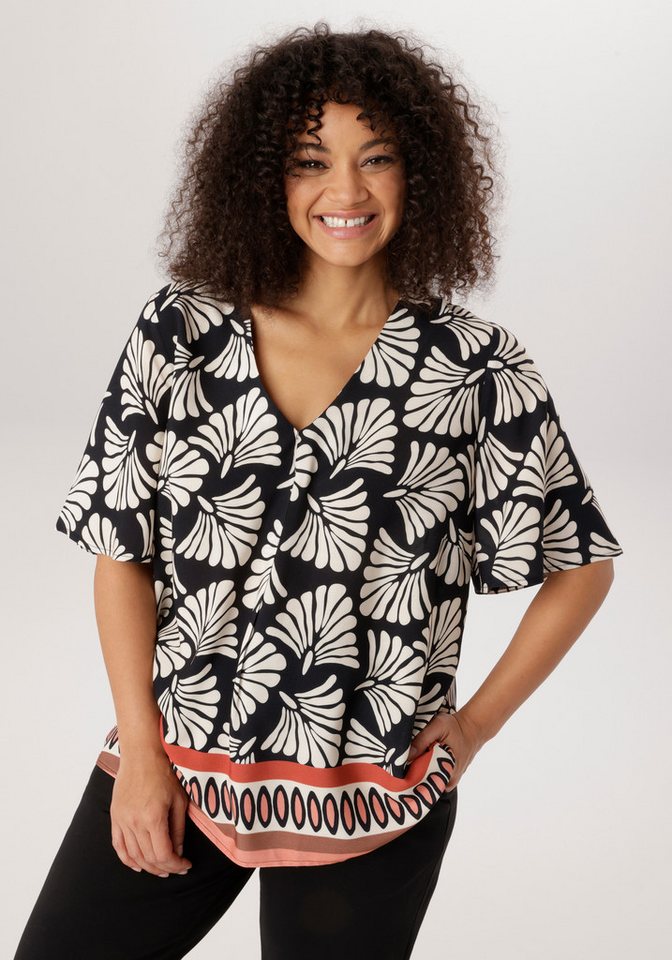 Aniston PLUS Schlupfbluse Allover bedruckt - NEUE KOLLEKTION von Aniston PLUS