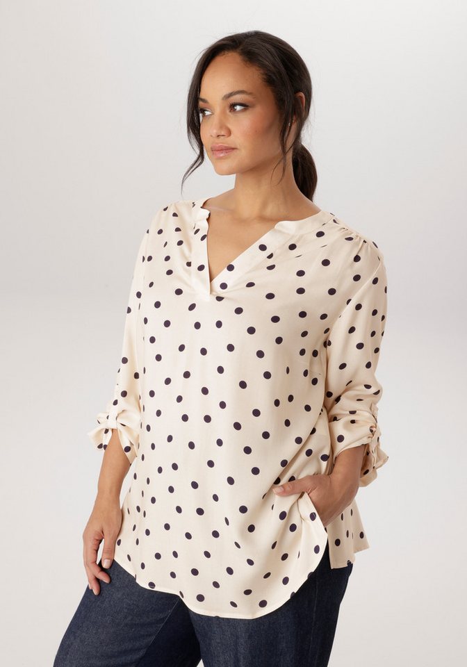 Aniston PLUS Schlupfbluse in trendigem Pünktchendessin - NEUE KOLLEKTION von Aniston PLUS