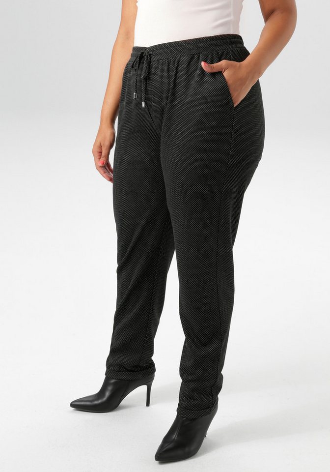 Aniston PLUS Schlupfhose aus elastischer Jacquard-Qualität von Aniston PLUS