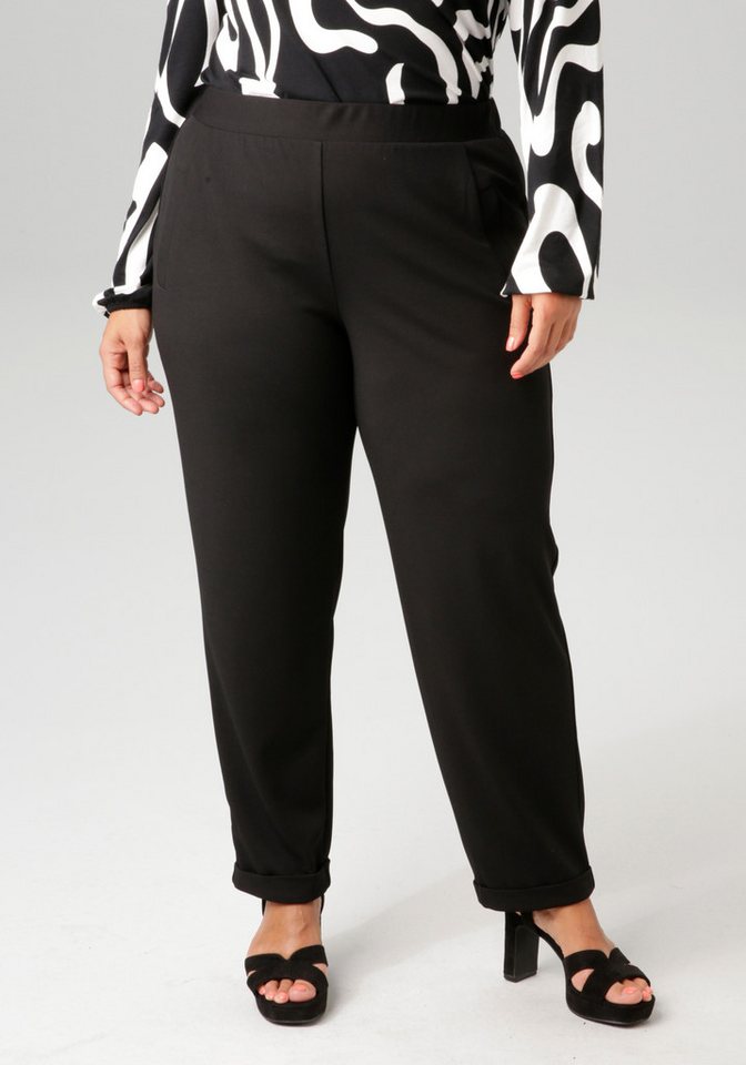 Aniston PLUS Schlupfhose aus elastischer Scuba-Crepé-Qualität von Aniston PLUS
