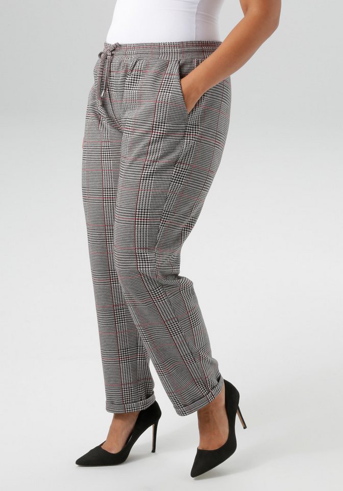 Aniston PLUS Schlupfhose in trendigen Karodessin - NEUE KOLLEKTION von Aniston PLUS