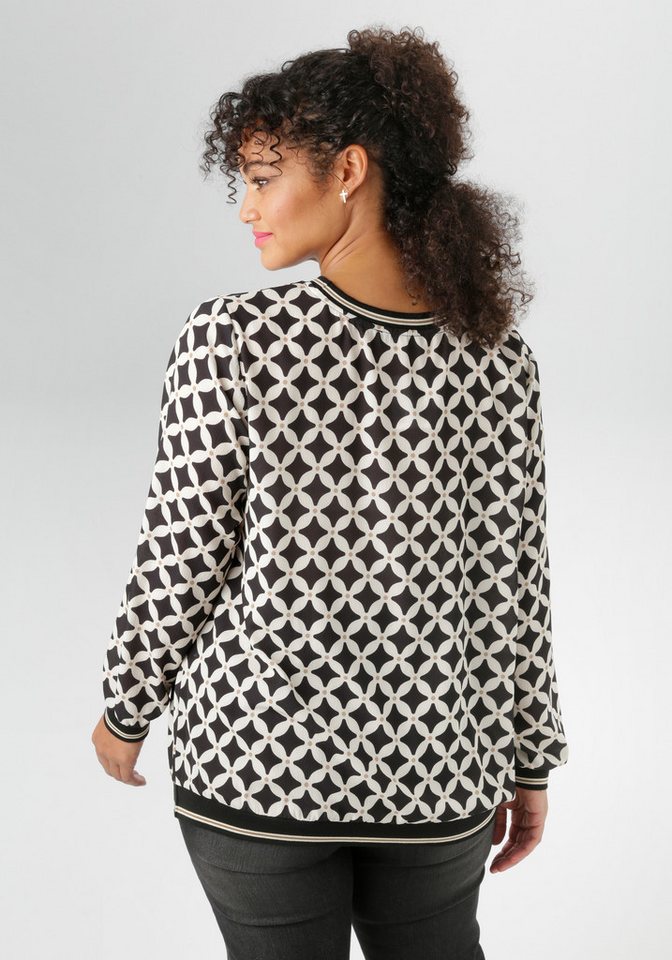 Aniston PLUS Shirtbluse in Crêpe-Qualität - NEUE KOLLEKTION von Aniston PLUS