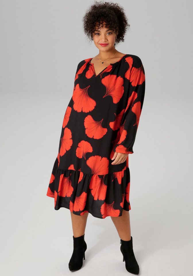 Aniston PLUS Sommerkleid Mit großflächigem Blütendruck von Aniston PLUS
