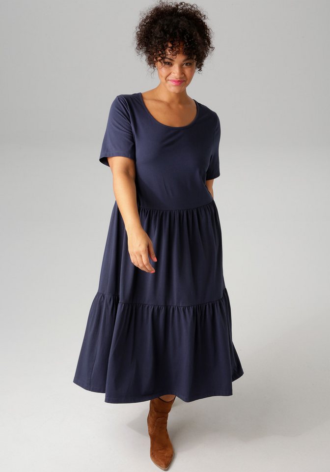 Aniston PLUS Sommerkleid aus elastischer Jersey-Qualität von Aniston PLUS