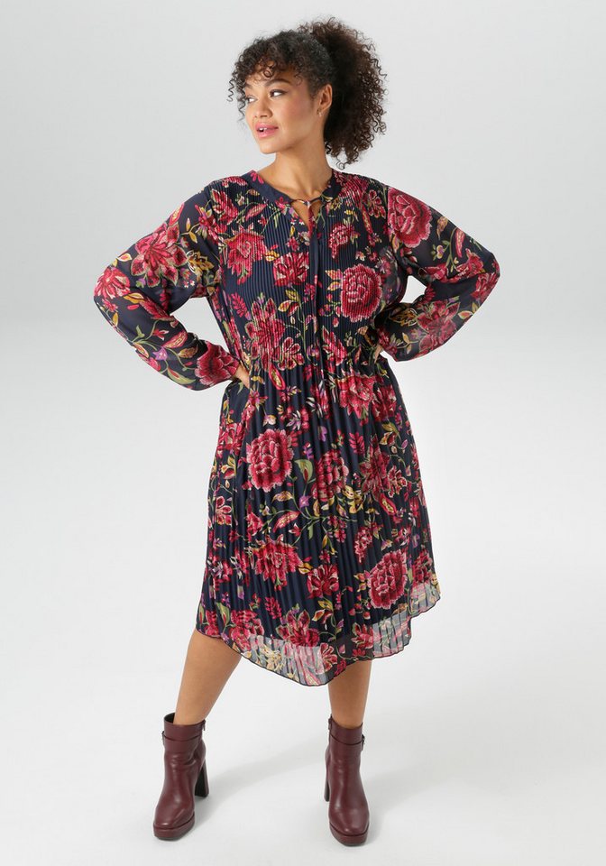 Aniston PLUS Sommerkleid in Alloverprint - NEUE KOLLEKTION von Aniston PLUS