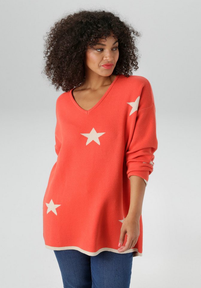 Aniston PLUS Strickpullover Vokuhila - hinten etwas länger geschnitten von Aniston PLUS