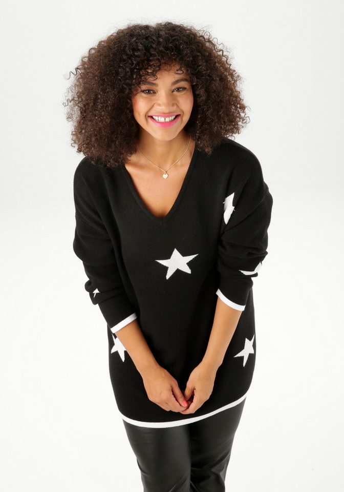 Aniston PLUS Strickpullover Vokuhila - hinten etwas länger geschnitten von Aniston PLUS
