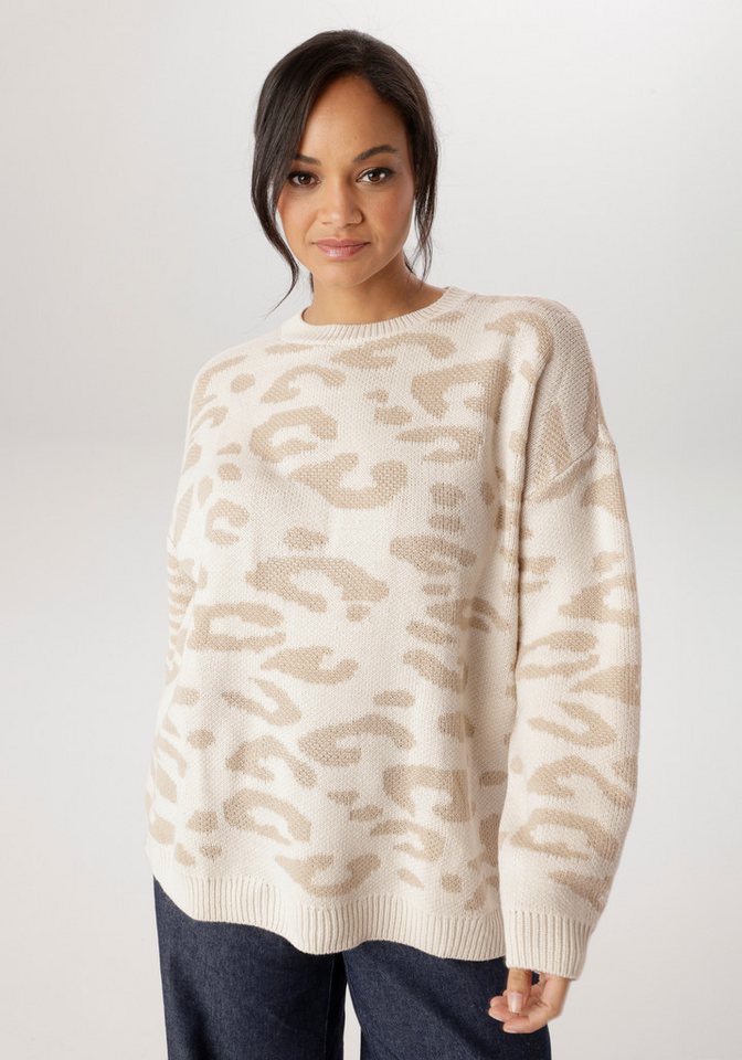 Aniston PLUS Strickpullover im Animal Dessin - NEUE KOLLEKTION von Aniston PLUS