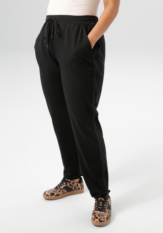 Aniston PLUS Sweathose mit tonigen Glitzerstreifen - NEUE KOLLEKTION von Aniston PLUS