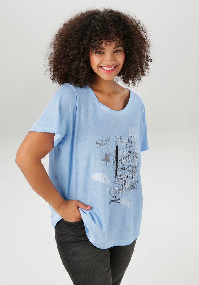 Aniston PLUS T-Shirt mit edlem Druckmotiv von Aniston PLUS