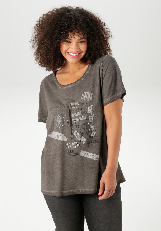 Aniston PLUS T-Shirt mit edlem Druckmotiv von Aniston PLUS