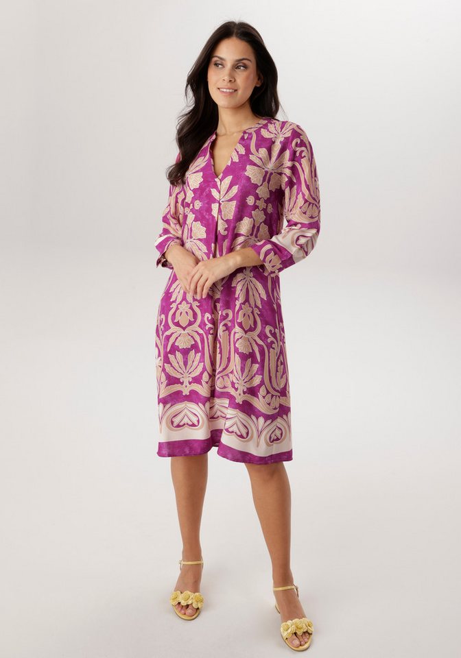 Aniston SELECTED Blusenkleid mit ornamentaler Blüten- und Blättermusterung - NEUE KOLLEKTION von Aniston SELECTED