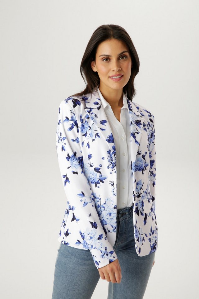 Aniston SELECTED Jerseyblazer mit floralem, romantischen Blumendruck - NEUE KOLLEKTION von Aniston SELECTED