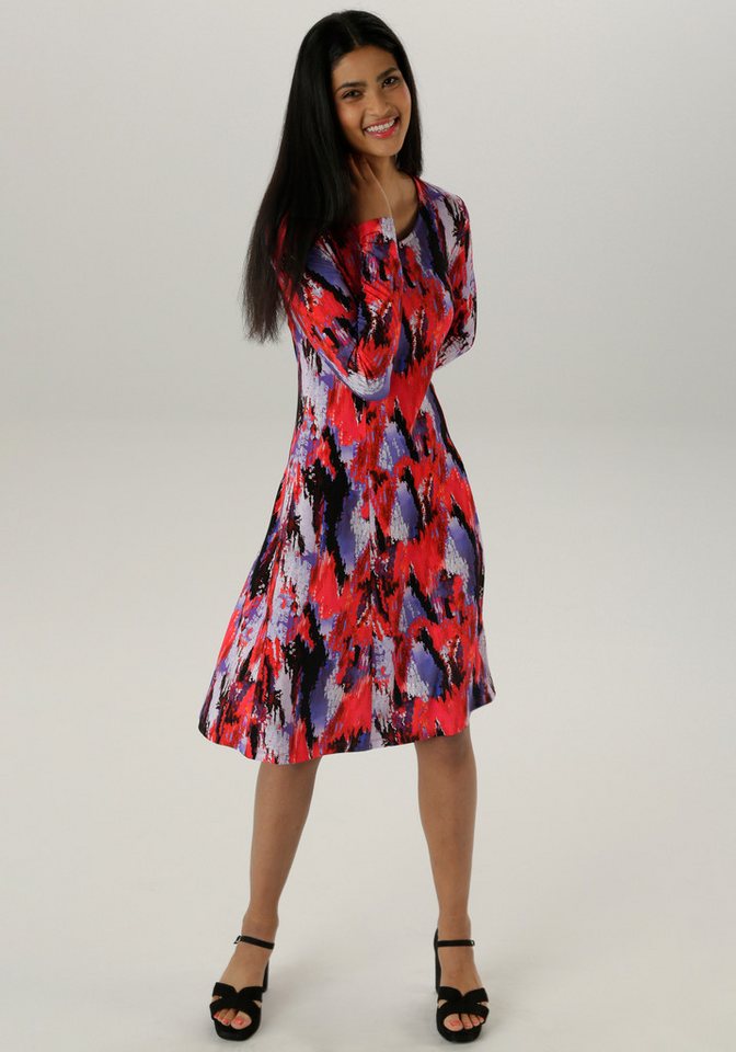 Aniston SELECTED Jerseykleid im modernen und abstrakten Farbverlauf von Aniston SELECTED