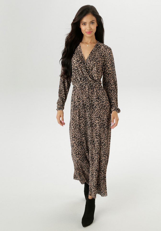 Aniston SELECTED Jerseykleid im trendy Animal-Print und Wickeloptik - NEUE KOLLEKTION von Aniston SELECTED