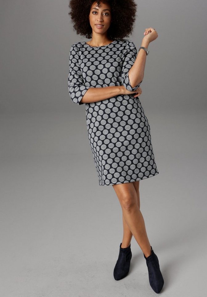 Aniston SELECTED Jerseykleid mit Punkten & Streifen von Aniston SELECTED