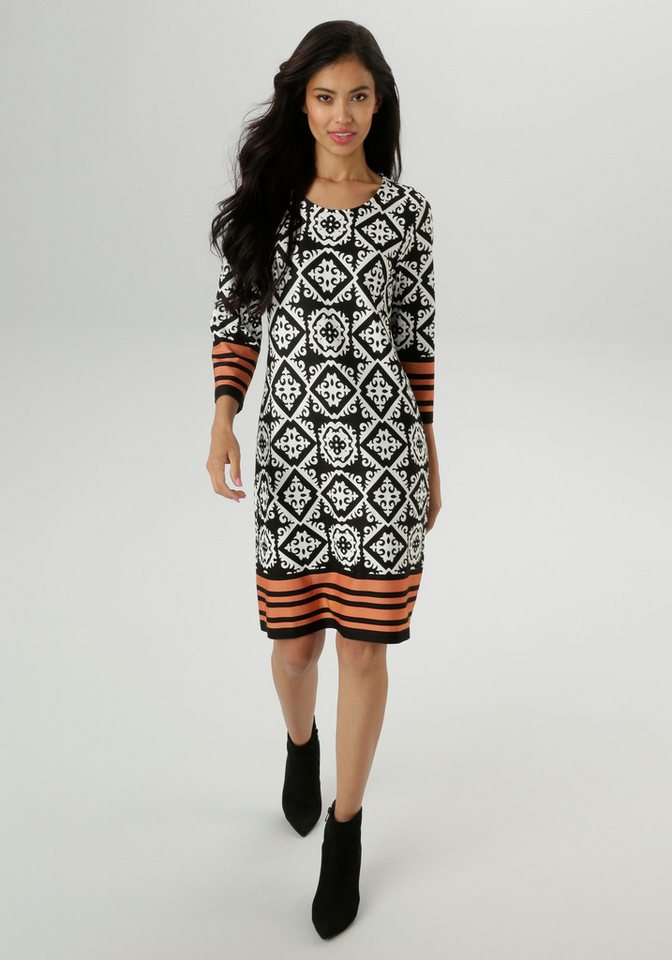 Aniston SELECTED Jerseykleid mit ansprechender Ornamentmusterung - NEUE KOLLEKTION von Aniston SELECTED