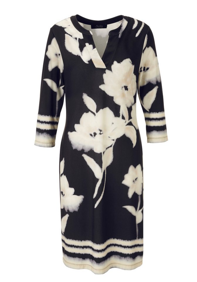 Aniston SELECTED Jerseykleid mit großflächigen Batik-Blumen und Blüten bedruckt - NEUE KOLLEKTION von Aniston SELECTED