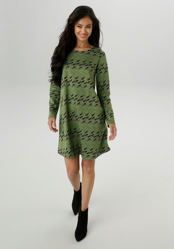 Aniston SELECTED Jerseykleid mit trendiger Jaquardmusterung von Aniston SELECTED
