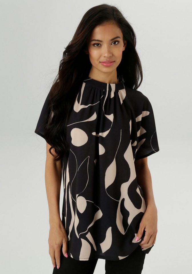 Aniston SELECTED Kurzarmbluse in extra weiter Form - NEUE KOLLEKTION von Aniston SELECTED