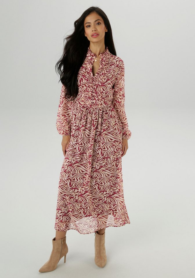 Aniston SELECTED Maxikleid mit aufwendiger und dekorativer Biesenverarbeitung von Aniston SELECTED