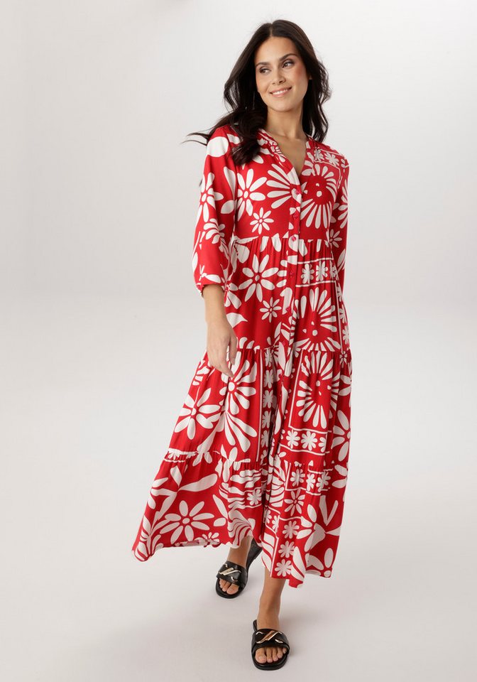 Aniston SELECTED Maxikleid mit fantasievoller Blütenmusterung - NEUE KOLLEKTION von Aniston SELECTED