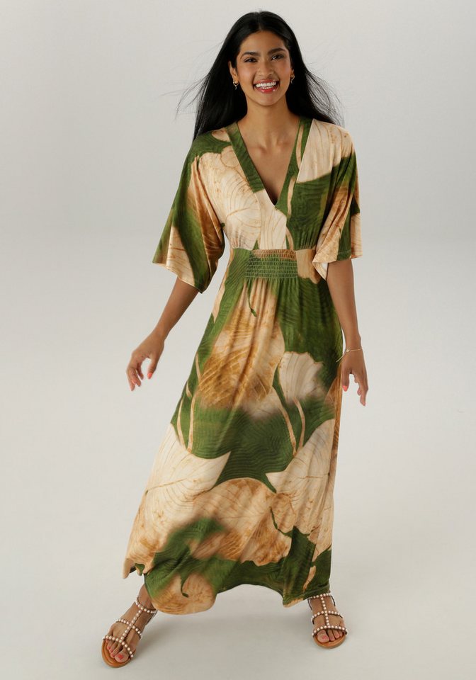 Aniston SELECTED Maxikleid mit weiten, 3/4-langen Ärmeln von Aniston SELECTED