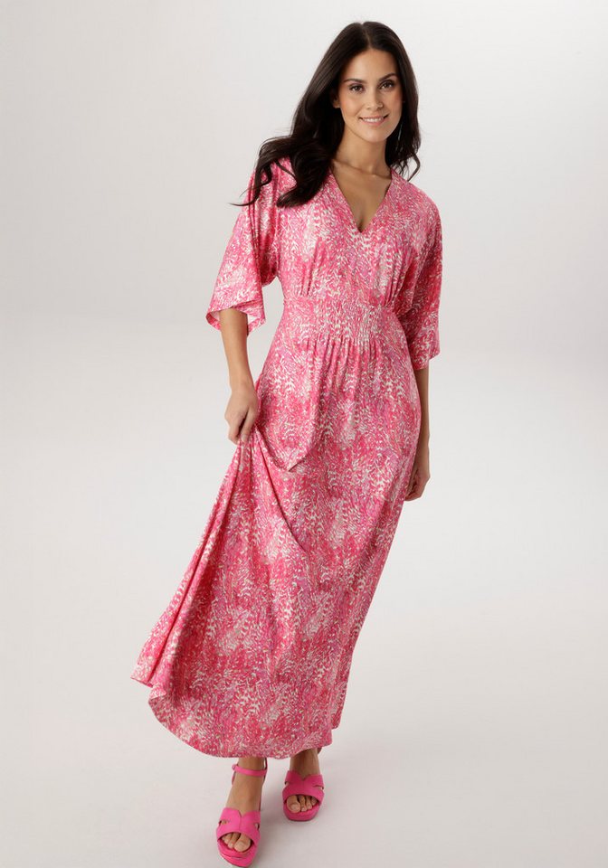 Aniston SELECTED Maxikleid mit weiten, 3/4-langen Ärmeln - NEUE KOLLEKTION von Aniston SELECTED