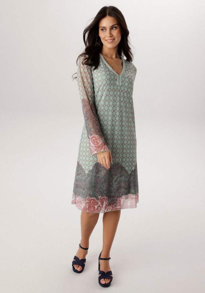 Aniston SELECTED Meshkleid in Mesh-Qualiät und im angesagten Mustermix - NEUE KOLLEKTION von Aniston SELECTED