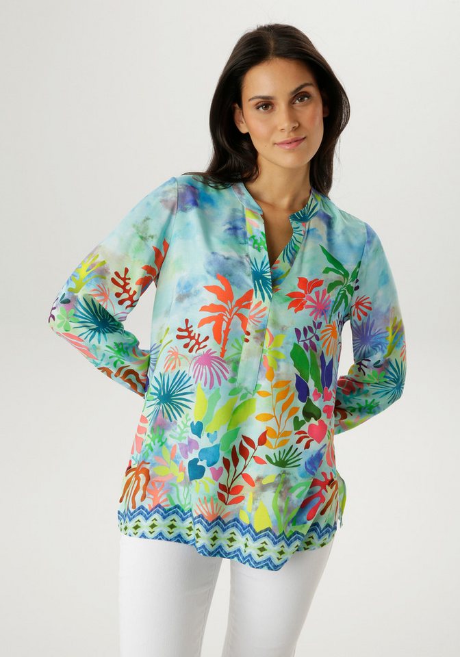 Aniston SELECTED Schlupfbluse mit ausdrucksstarken Korallenmuster - NEUE KOLLEKTION von Aniston SELECTED