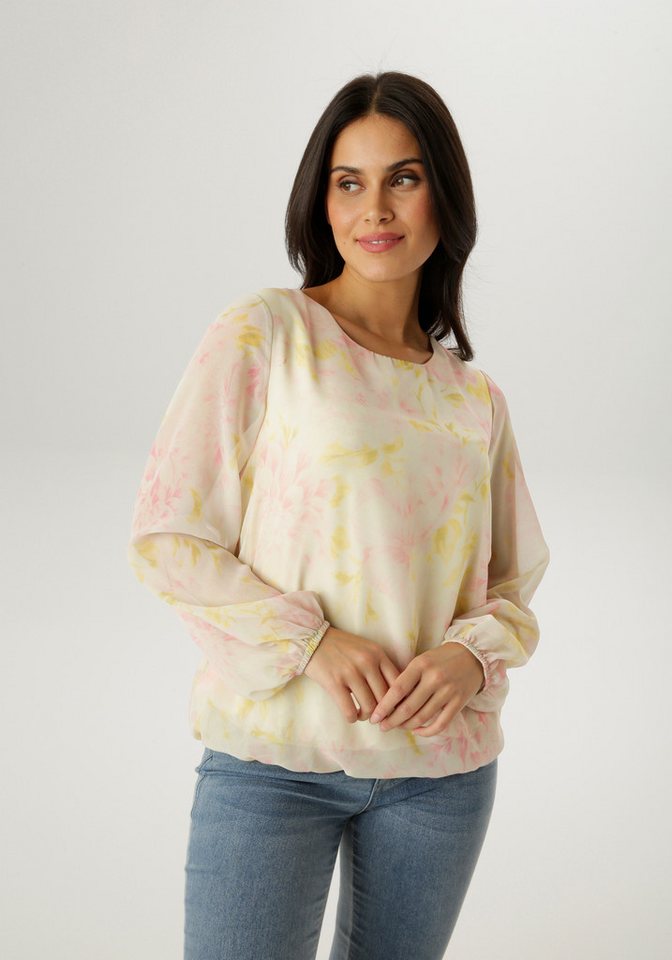Aniston SELECTED Schlupfbluse mit modischen und frischen Batiklook - NEUE KOLLEKTION von Aniston SELECTED