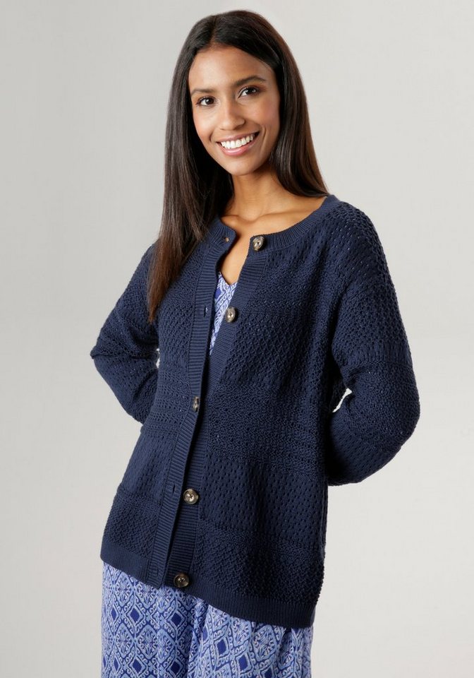 Aniston SELECTED Strickjacke im Strickmuster-Mix - NEUE KOLLEKTION von Aniston SELECTED