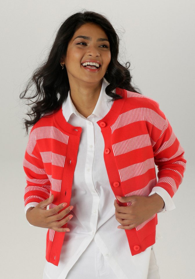 Aniston SELECTED Strickjacke im trendigen Streifen-Dessin von Aniston SELECTED