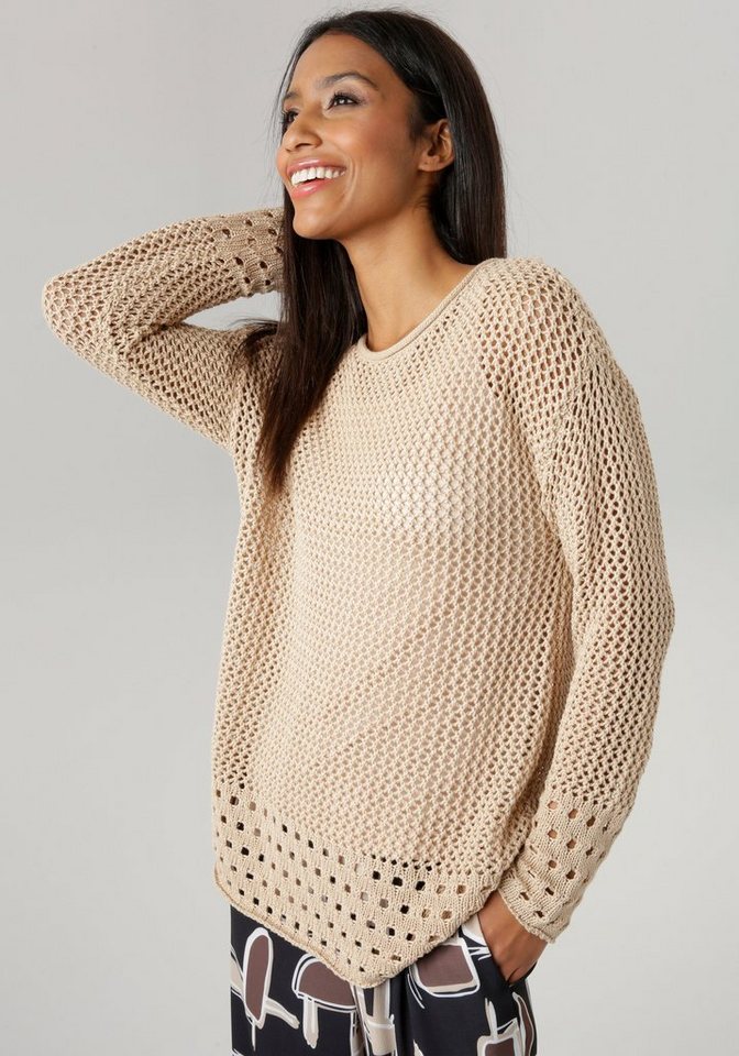 Aniston SELECTED Strickpullover in Netzoptik - NEUE KOLLEKTION von Aniston SELECTED