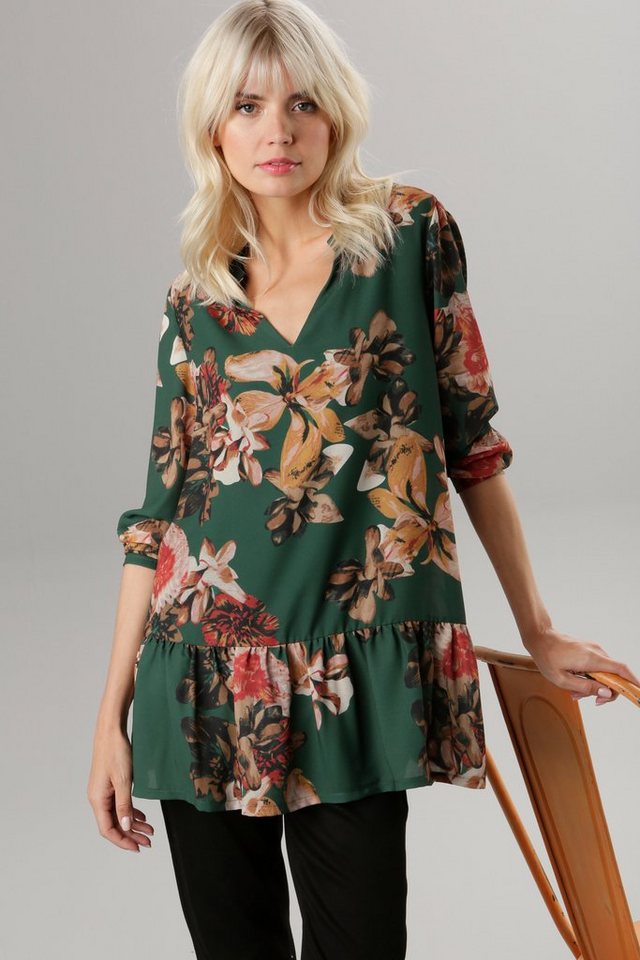 Aniston SELECTED Tunika mit Volant und Blumendruck von Aniston SELECTED