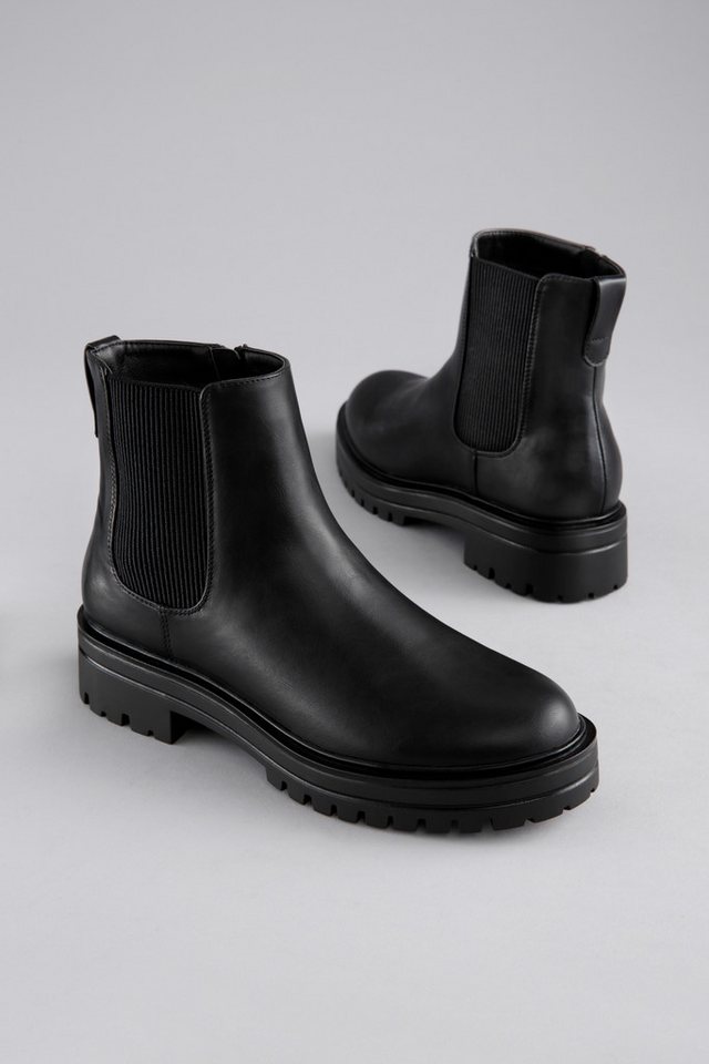 Aniston SHOES Chelseaboots, Stiefelette, Blockabsatz, mit breitem Stretch - NEUE KOLLEKTION von Aniston SHOES