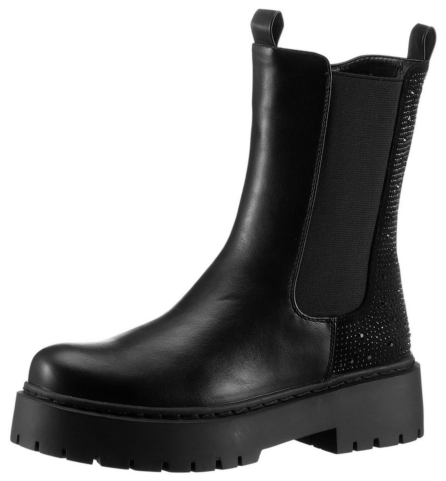 Aniston SHOES Chelseaboots Schlupfboots, Plateaustiefelette, mit Glitzersteine - NEUE KOLLEKTION Aniston SHOES Chelseaboots Schlupfboots, Plateaustiefelette, mit Glitzersteine - NEUE KOLLEKTION von Aniston SHOES