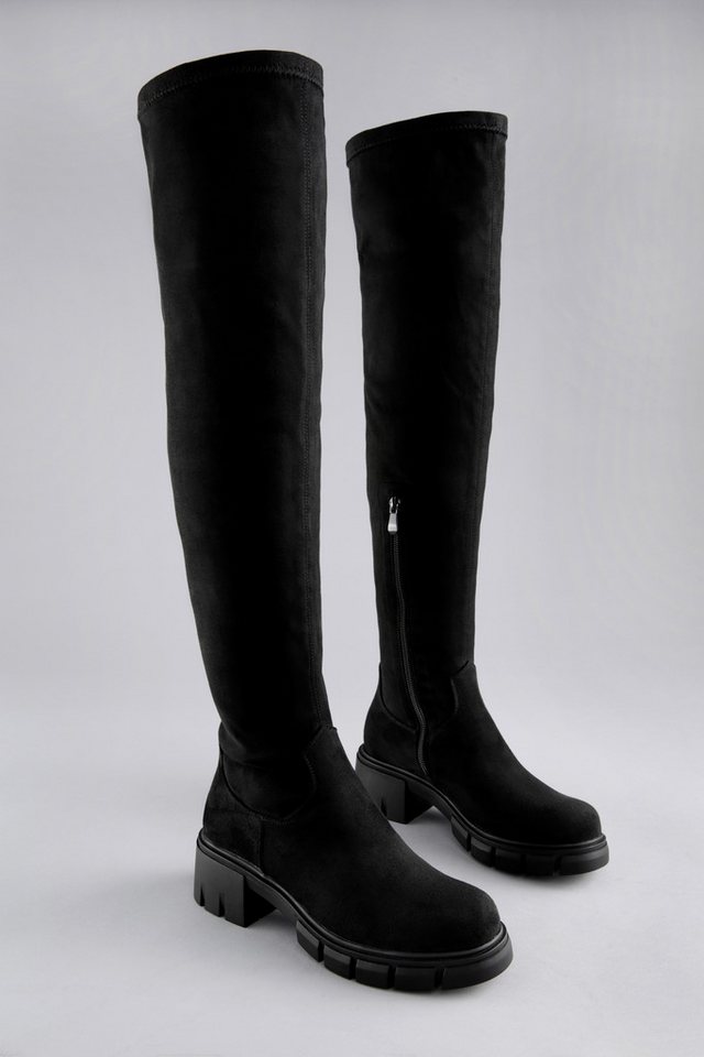Aniston SHOES Overkneestiefel zum Schlupfen, mit kurzem Innen-Reißverschluss - NEUE KOLLEKTION von Aniston SHOES
