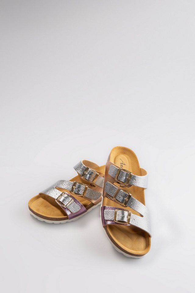 Aniston SHOES Pantolette, Sommerschuh, Strandschuh, Urlaubschuh, Metallic - NEUE KOLLEKTION von Aniston SHOES