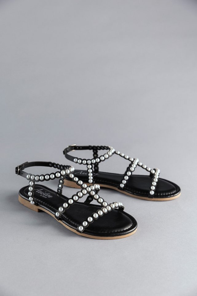 Aniston SHOES Riemchensandale, Sommerschuh, Sandale, Blockabsatz, Zierperlen - NEUE KOLLEKTION von Aniston SHOES