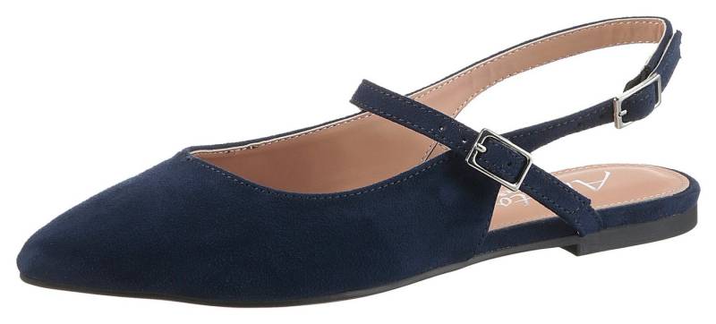 Aniston SHOES Slingpumps Flat, Sommerschuh, Riemchensandale - neue KOLLEKTION, schmale Form von Aniston SHOES