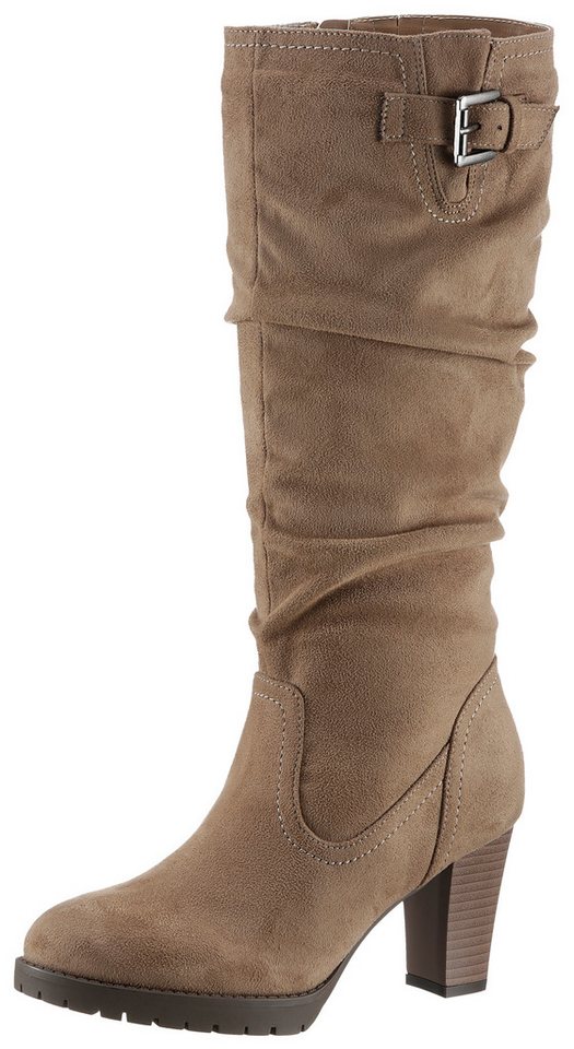 Aniston SHOES Stiefel mit Raffungen am slouchy Schaft - NEUE KOLLEKTION von Aniston SHOES
