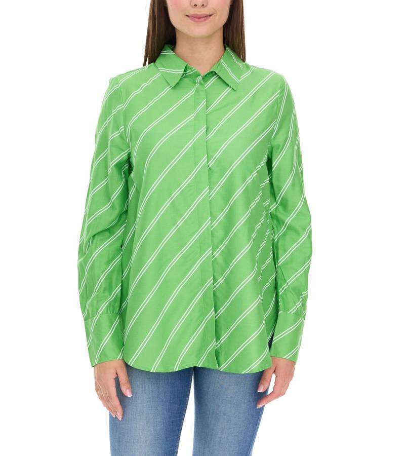 Aniston CASUAL FM Damen Bluse gestreifte Sommer-Bluse Alltags-Bluse 11026408 Grün von Aniston