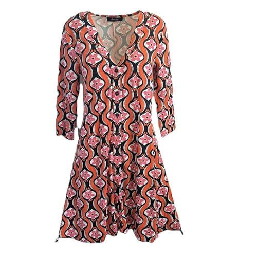 Aniston Kleid Damen leicht luftig Langarm Tunikakleid Hemdblusenkleid Blusenkleid Hemdkleid Ibiza Style Elegantes Damenkleid Größe 38 von Aniston