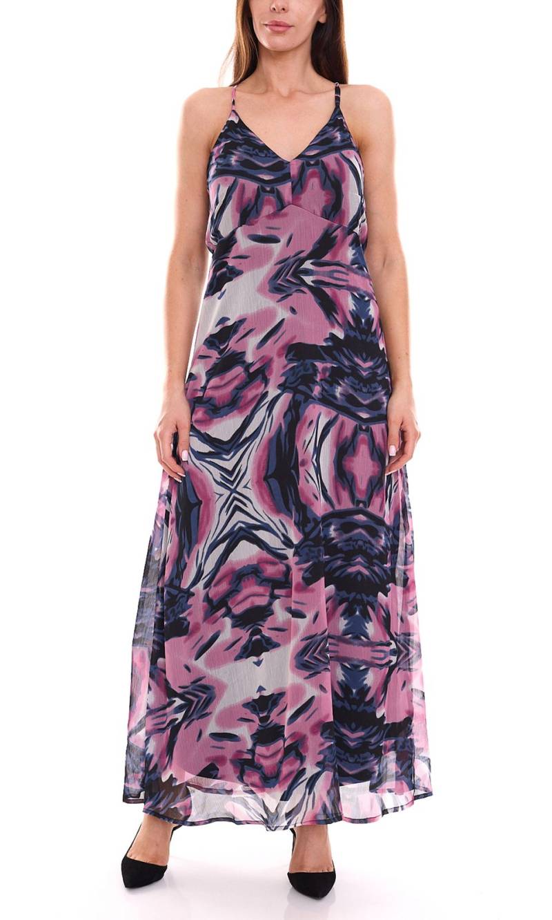 Aniston SELECTED Damen Sommer-Kleid Maxi-Kleid mit Allover-Print 62973444 Violett/Bunt von Aniston