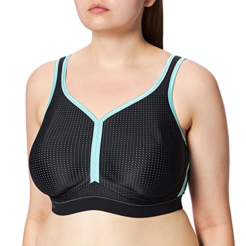 Anita Sport-BH 5566 Gr. 70 F in schwarz/Pool Blue von Anita