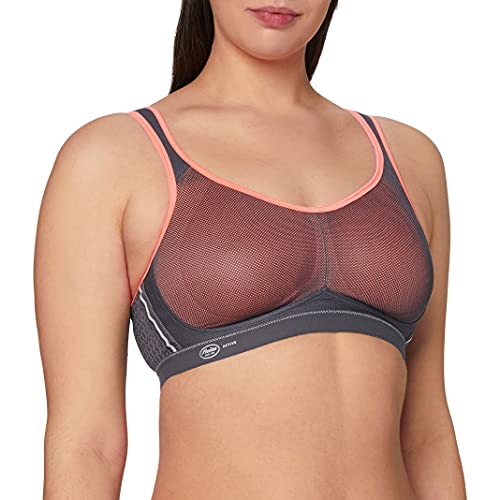 Anita Active Damen Air Control Sport BH, Mehrfarbig (Coralle/Anthrazit 595), 75A EU von Anita Active