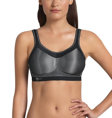 Anita Active Damen Bügelloser BH 5529, Schwarz (Schwarz 001), 70E von Anita