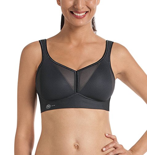 Anita Active Damen air Control DeltaPad Sport-BH, Grau (Anthrazit 408), 85E von Anita