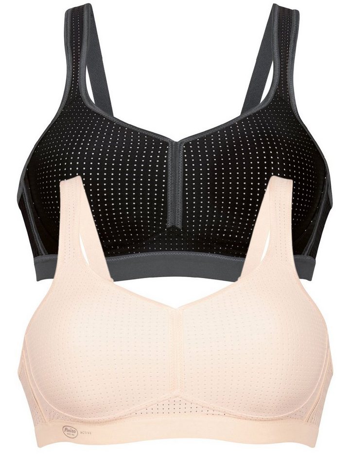 Anita Active Sport-BH 2er Pack Sport BH ohne Bügel Performance (Spar-Set, 2-tlg) Stützfunktion von Anita Active